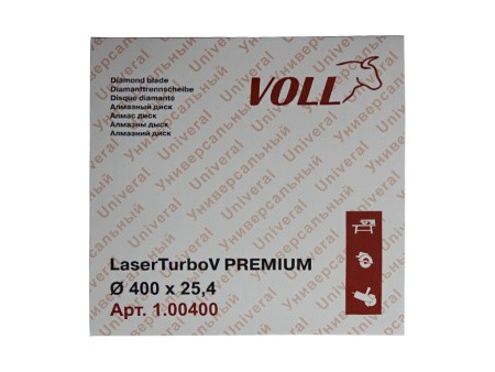 Алмазный диск LaserTurboV PREMIUM VOLL 400 х 25.4 мм, упаковка Алмазный диск LaserTurboV PREMIUM VOLL 400 х 25.4 мм, упаковка