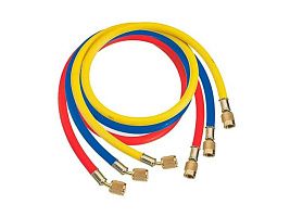 набор из 3 напорных шлангов для хладагентов r22, r134a, r407c, r404a
